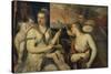 Venus und Amor-Titian (Tiziano Vecellio)-Stretched Canvas