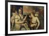 Venus und Amor-Titian (Tiziano Vecellio)-Framed Giclee Print