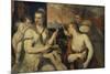 Venus und Amor-Titian (Tiziano Vecellio)-Mounted Giclee Print