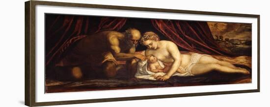 Venus, Vulcan and Cupid-Jacopo Tintoretto-Framed Giclee Print