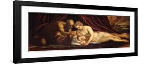 Venus, Vulcan and Cupid-Jacopo Tintoretto-Framed Giclee Print