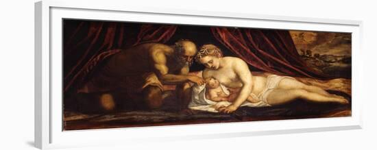 Venus, Vulcan and Cupid-Jacopo Tintoretto-Framed Giclee Print