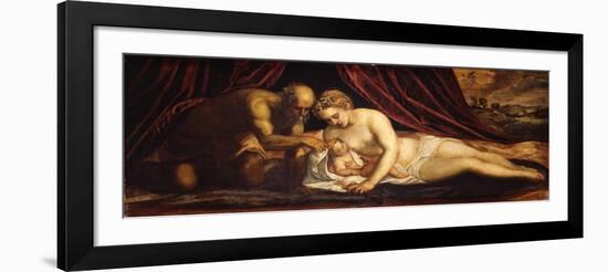 Venus, Vulcan and Cupid-Jacopo Tintoretto-Framed Giclee Print