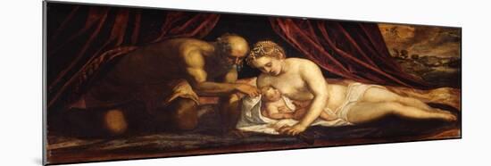 Venus, Vulcan and Cupid-Jacopo Tintoretto-Mounted Giclee Print