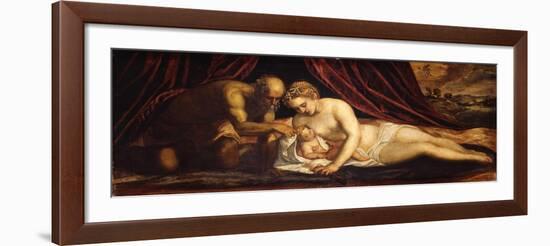 Venus, Vulcan and Cupid-Jacopo Tintoretto-Framed Giclee Print