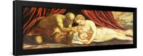 Venus, Vulcan and Cupid-Jacopo Robusti Tintoretto-Framed Giclee Print