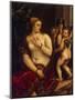 Venus with a Mirror, 1560-Titian (Tiziano Vecelli)-Mounted Giclee Print