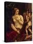Venus with a Mirror, 1560-Titian (Tiziano Vecelli)-Stretched Canvas