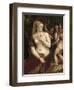 Venus with a Mirror, C. 1555-Titian (Tiziano Vecelli)-Framed Art Print