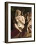 Venus with a Mirror, C. 1555-Titian (Tiziano Vecelli)-Framed Art Print