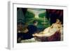 Venus with an Organist and Cupid, circa 1540-50-Titian (Tiziano Vecelli)-Framed Giclee Print