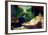 Venus with an Organist and Cupid, circa 1540-50-Titian (Tiziano Vecelli)-Framed Giclee Print