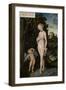 Venus with Cupid Stealing Honey, 1530-Lucas Cranach the Elder-Framed Giclee Print