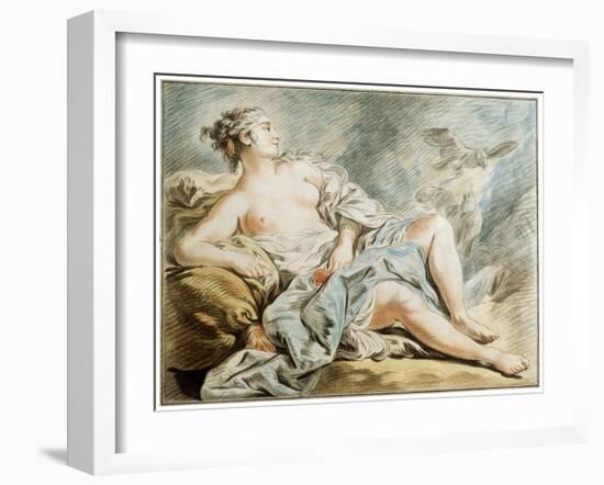 Venus with Doves, 18th Century-Louis Marin Bonnet-Framed Giclee Print