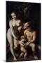 Venus with Mercury and Cupid ('The School of Love), C1525-Correggio-Mounted Giclee Print