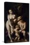 Venus with Mercury and Cupid ('The School of Love), C1525-Correggio-Stretched Canvas