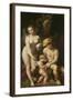 Venus with Mercury and Cupid ("The School of Love"), circa 1525-Correggio-Framed Giclee Print