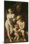 Venus with Mercury and Cupid ("The School of Love"), circa 1525-Correggio-Mounted Premium Giclee Print