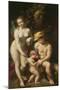 Venus with Mercury and Cupid ("The School of Love"), circa 1525-Correggio-Mounted Giclee Print