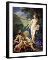 Venus with Mercury and Cupid-Louis Michel Van Loo-Framed Giclee Print