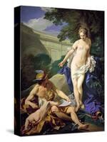 Venus with Mercury and Cupid-Louis Michel Van Loo-Stretched Canvas