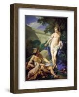 Venus with Mercury and Cupid-Louis Michel Van Loo-Framed Giclee Print