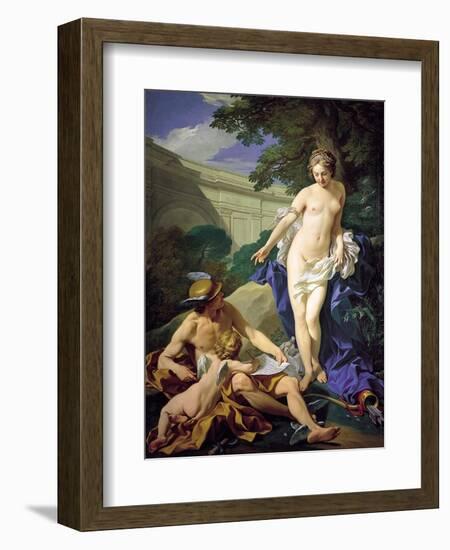 Venus with Mercury and Cupid-Louis Michel Van Loo-Framed Giclee Print