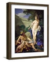 Venus with Mercury and Cupid-Louis Michel Van Loo-Framed Giclee Print