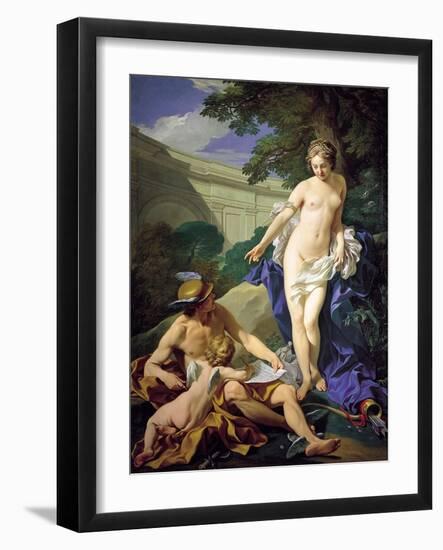 Venus with Mercury and Cupid-Louis Michel Van Loo-Framed Giclee Print