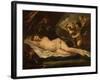 Venus with Putti, Attributed to Pietro Liberi, 1780-1799-Pietro Liberi-Framed Art Print