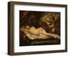 Venus with Putti, Attributed to Pietro Liberi, 1780-1799-Pietro Liberi-Framed Art Print