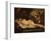 Venus with Putti, Attributed to Pietro Liberi, 1780-1799-Pietro Liberi-Framed Art Print