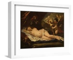 Venus with Putti, Attributed to Pietro Liberi, 1780-1799-Pietro Liberi-Framed Art Print