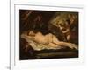 Venus with Putti, Attributed to Pietro Liberi, 1780-1799-Pietro Liberi-Framed Art Print