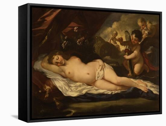 Venus with Putti, Attributed to Pietro Liberi, 1780-1799-Pietro Liberi-Framed Stretched Canvas