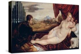 Venus with the Organ Player, C. 1550-Titian (Tiziano Vecelli)-Stretched Canvas