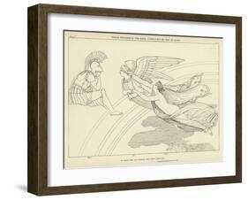 Venus Wounded in the Hand, Conducted by Iris to Mars-John Flaxman-Framed Giclee Print