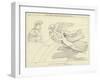 Venus Wounded in the Hand, Conducted by Iris to Mars-John Flaxman-Framed Giclee Print