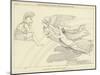 Venus Wounded in the Hand, Conducted by Iris to Mars-John Flaxman-Mounted Giclee Print