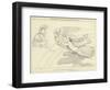 Venus Wounded in the Hand, Conducted by Iris to Mars-John Flaxman-Framed Giclee Print