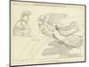 Venus Wounded in the Hand, Conducted by Iris to Mars-John Flaxman-Mounted Giclee Print