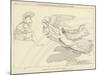 Venus Wounded in the Hand, Conducted by Iris to Mars-John Flaxman-Mounted Giclee Print