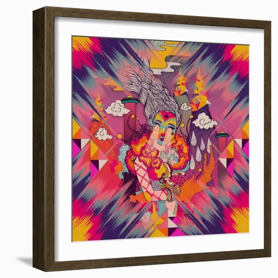 Venus-Diela Maharanie-Framed Art Print