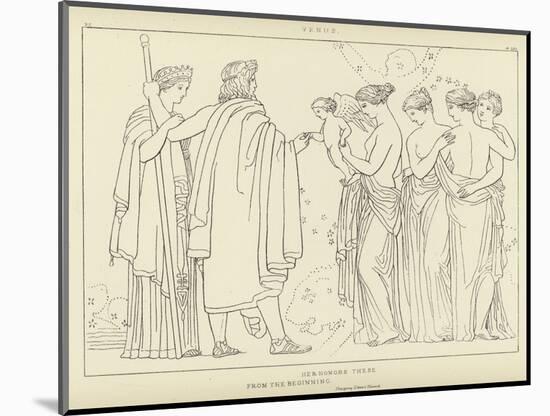 Venus-John Flaxman-Mounted Giclee Print