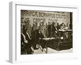 Venustiano Carranza at the Queretaro Convention, December 1917-Thompson-Framed Giclee Print