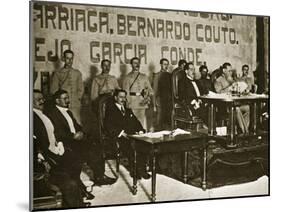 Venustiano Carranza at the Queretaro Convention, December 1917-Thompson-Mounted Giclee Print