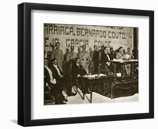 Venustiano Carranza at the Queretaro Convention, December 1917-Thompson-Framed Premium Giclee Print