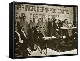 Venustiano Carranza at the Queretaro Convention, December 1917-Thompson-Framed Stretched Canvas