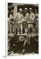 Venustiano Carranza on Board a Train with His Officers, 1914-20-null-Framed Giclee Print