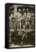 Venustiano Carranza on Board a Train with His Officers, 1914-20-null-Framed Stretched Canvas